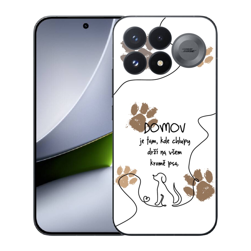 Gélový kryt mmCase na Xiaomi Poco F9 Pro 5G - psí motív biele pozadie