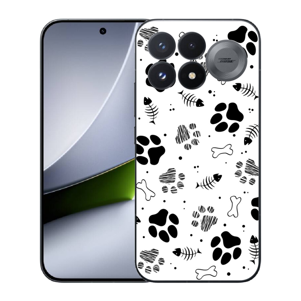 Gélový kryt mmCase na Xiaomi Poco F9 Pro 5G - psie labky 1