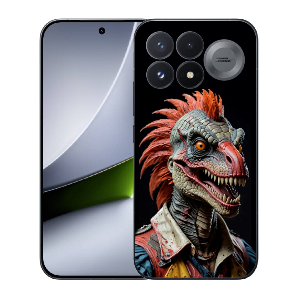 Gélový kryt mmCase na Xiaomi Poco F9 Pro 5G - punk dinosaurus