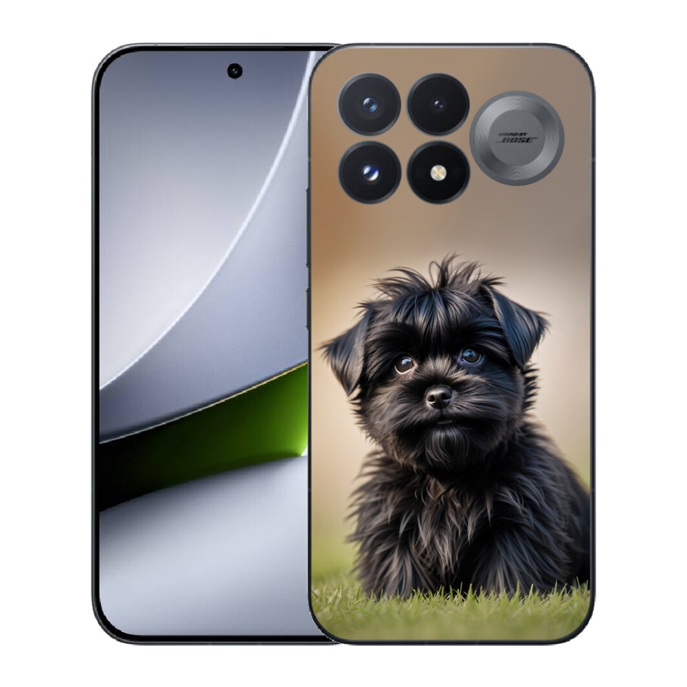 Gélový kryt mmCase na Xiaomi Poco F9 Pro 5G - roztomilý čierny psík