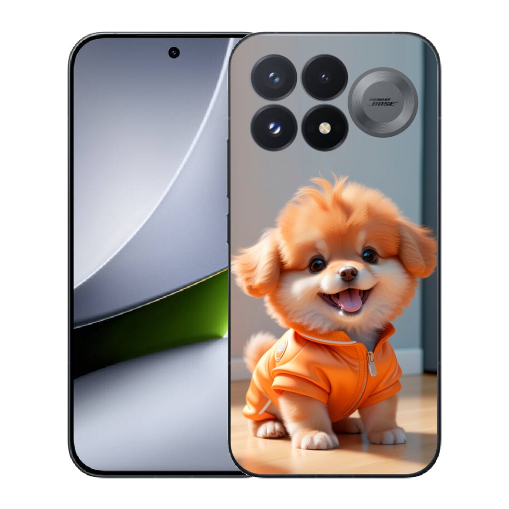 Gélový kryt mmCase na Xiaomi Poco F9 Pro 5G - roztomilý pomeranian v mikine