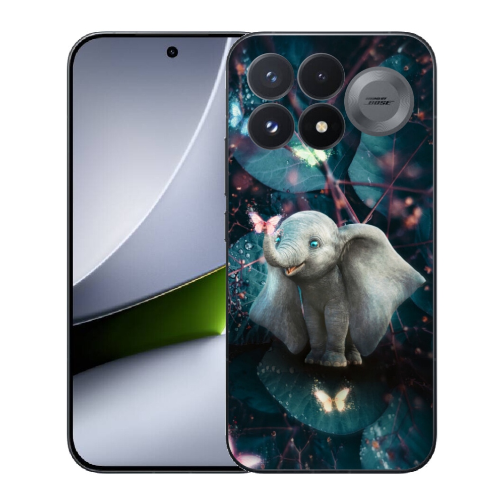 Gélový kryt mmCase na Xiaomi Poco F9 Pro 5G - roztomilý slon
