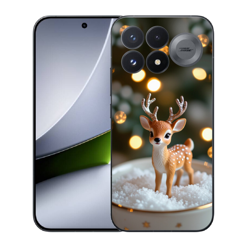 Gélový kryt mmCase na Xiaomi Poco F9 Pro 5G - roztomilý vianočný jeleň