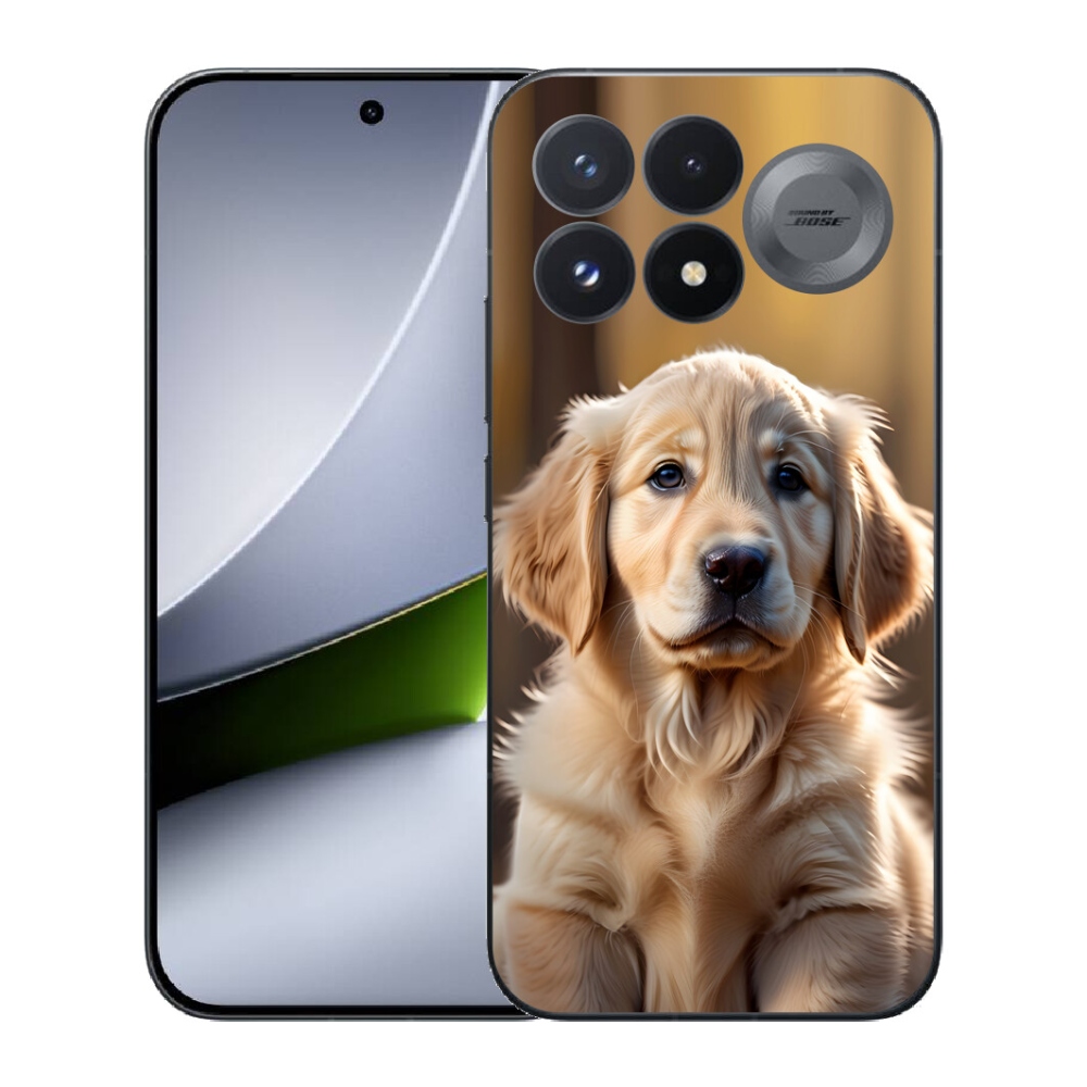 Gélový kryt mmCase na Xiaomi Poco F9 Pro 5G - roztomilý zlatý retriever