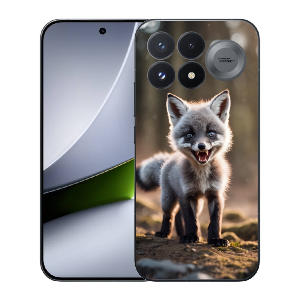 Gélový kryt mmCase na Xiaomi Poco F9 Pro 5G - rozzúrená líška