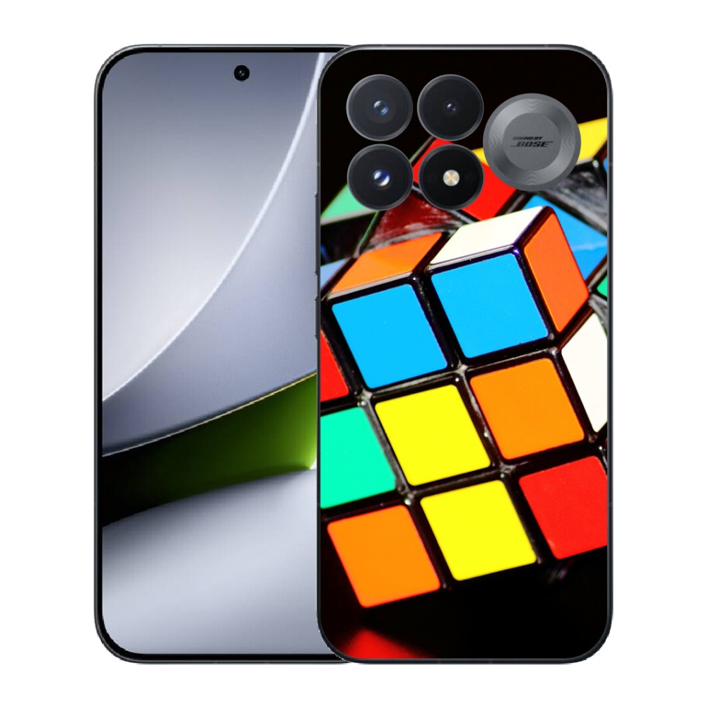 Gélový kryt mmCase na Xiaomi Poco F9 Pro 5G - rubikova kocka