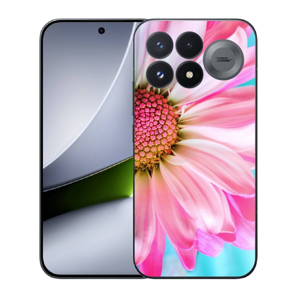 Gélový kryt mmCase na Xiaomi Poco F9 Pro 5G - ružová kvetina