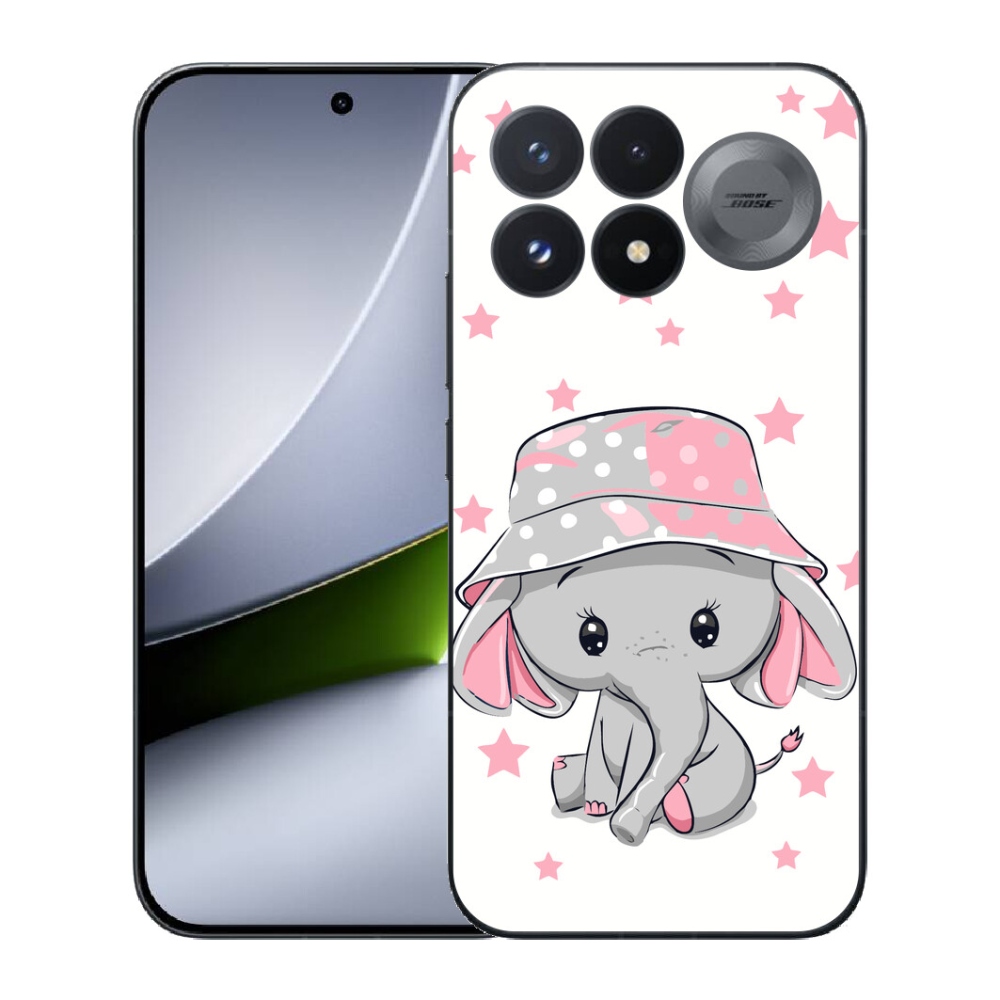 Gélový kryt mmCase na Xiaomi Poco F9 Pro 5G - ružový slon