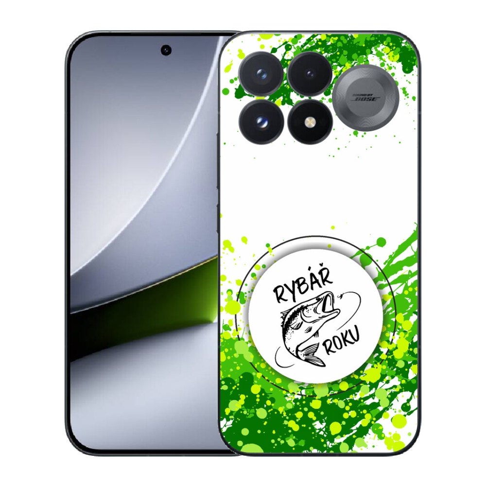 Gélový kryt mmCase na Xiaomi Poco F9 Pro 5G - rybár roka biele pozadie