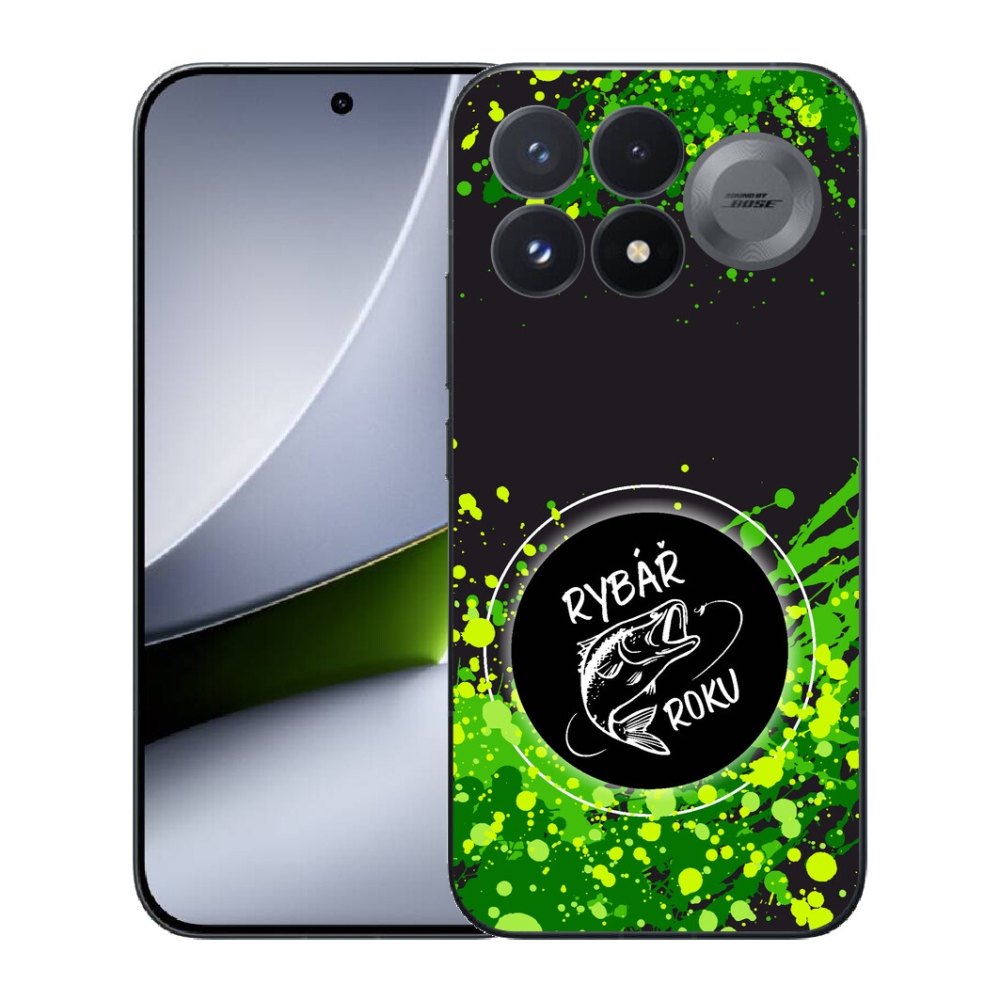 Gélový kryt mmCase na Xiaomi Poco F9 Pro 5G - rybár roka čierne pozadie
