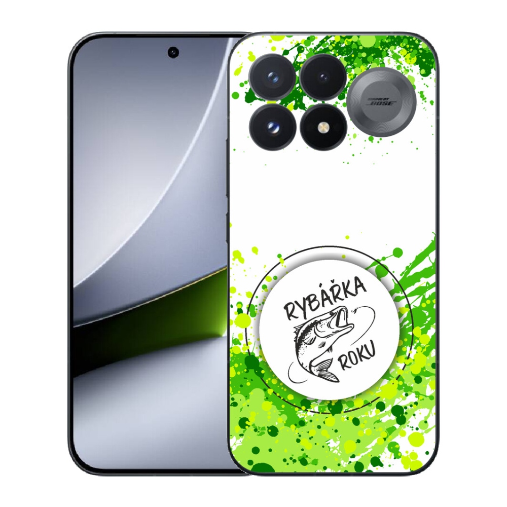 Gélový kryt mmCase na Xiaomi Poco F9 Pro 5G - rybárka roku biele pozadie