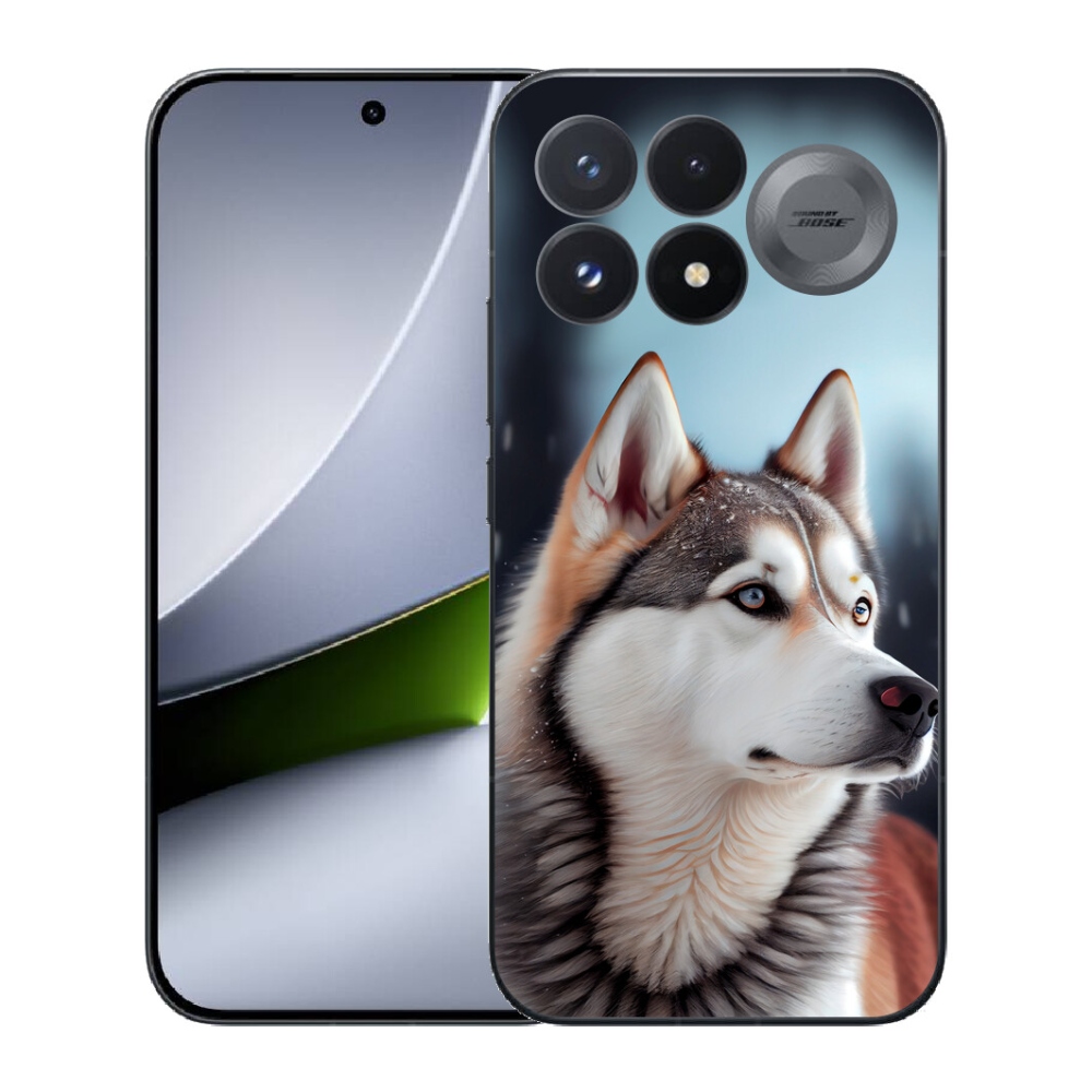 Gélový kryt mmCase na Xiaomi Poco F9 Pro 5G - sibírsky husky