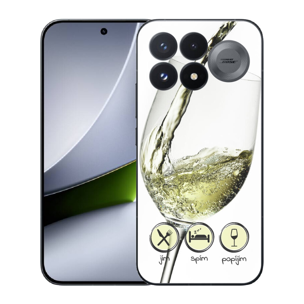Gélový kryt mmCase na Xiaomi Poco F9 Pro 5G - pohár vína bielej