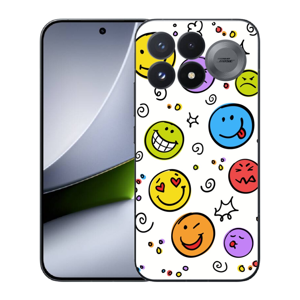 Gélový kryt mmCase na Xiaomi Poco F9 Pro 5G - smajlíci