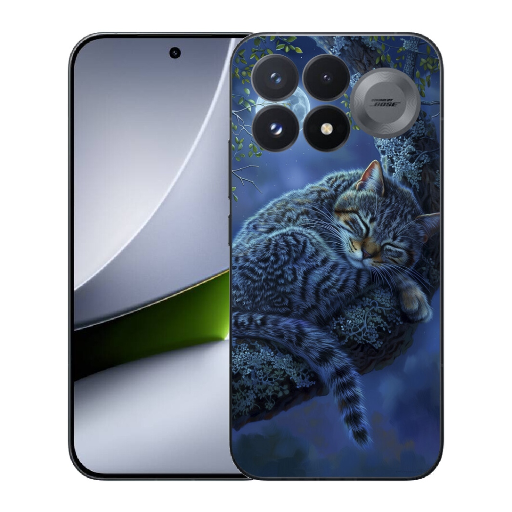 Gélový kryt mmCase na Xiaomi Poco F9 Pro 5G - spiaca mačka