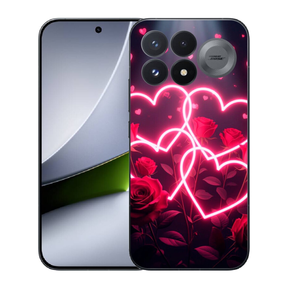 Gélový kryt mmCase na Xiaomi Poco F9 Pro 5G - srdce lásky
