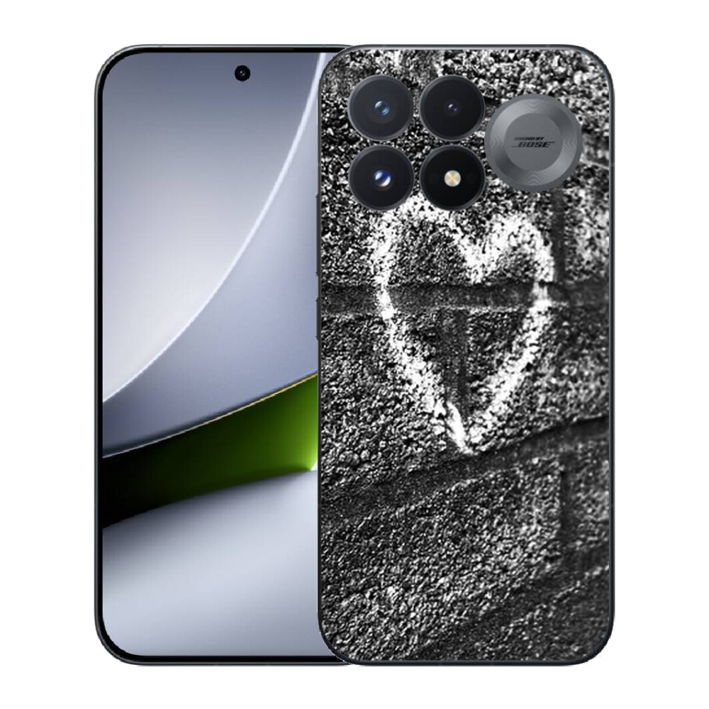 Gélový kryt mmCase na Xiaomi Poco F9 Pro 5G - srdce na stene