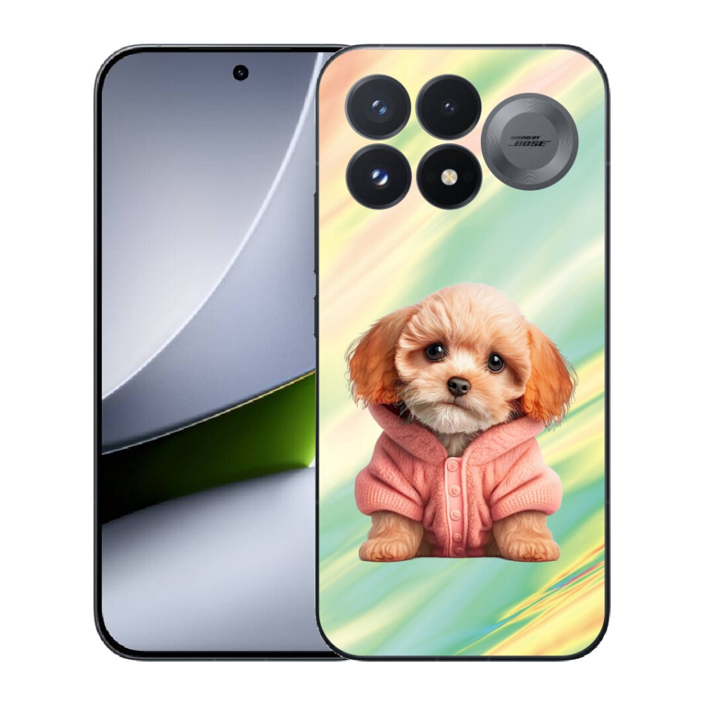 Gélový kryt mmCase na Xiaomi Poco F9 Pro 5G - šteňa vo svetri