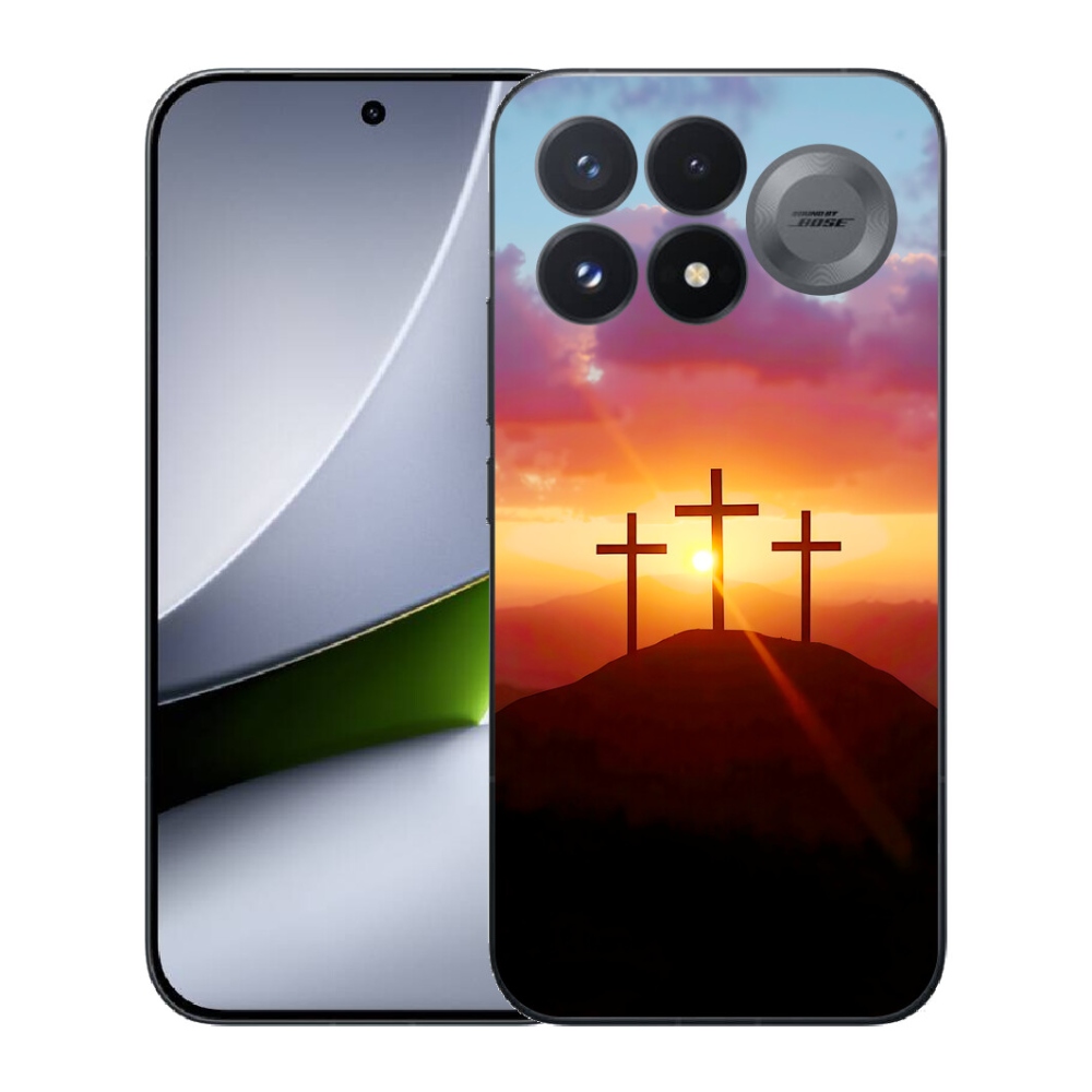 Gélový kryt mmCase na Xiaomi Poco F9 Pro 5G - tri kríža
