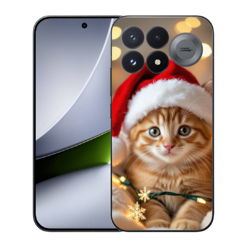 Gélový kryt mmCase na Xiaomi Poco F9 Pro 5G - vianočné mačiatko