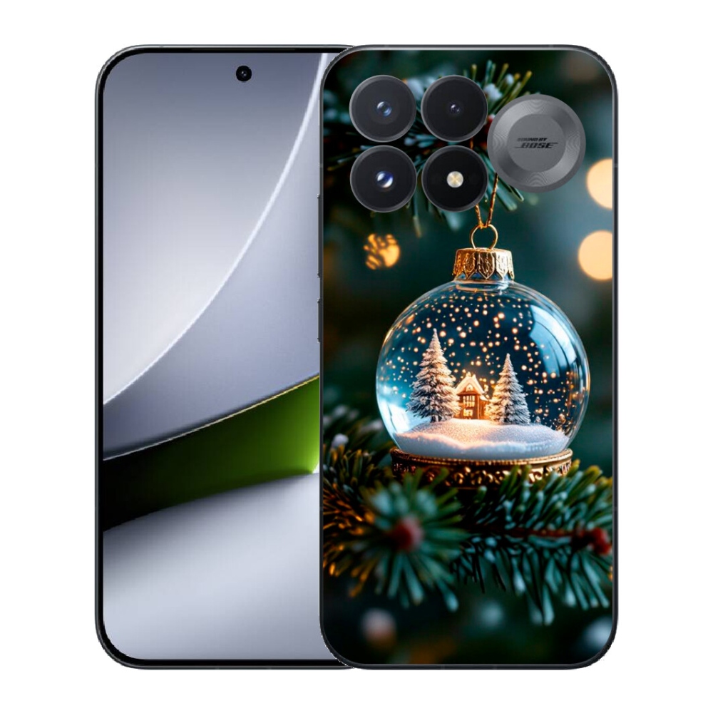 Gélový kryt mmCase na Xiaomi Poco F9 Pro 5G - vianočné gule 2