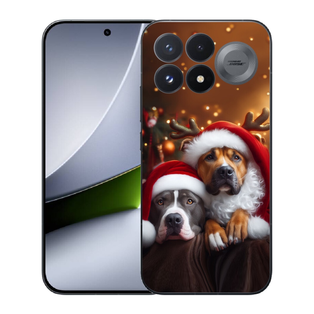 Gélový kryt mmCase na Xiaomi Poco F9 Pro 5G - vianočné psy