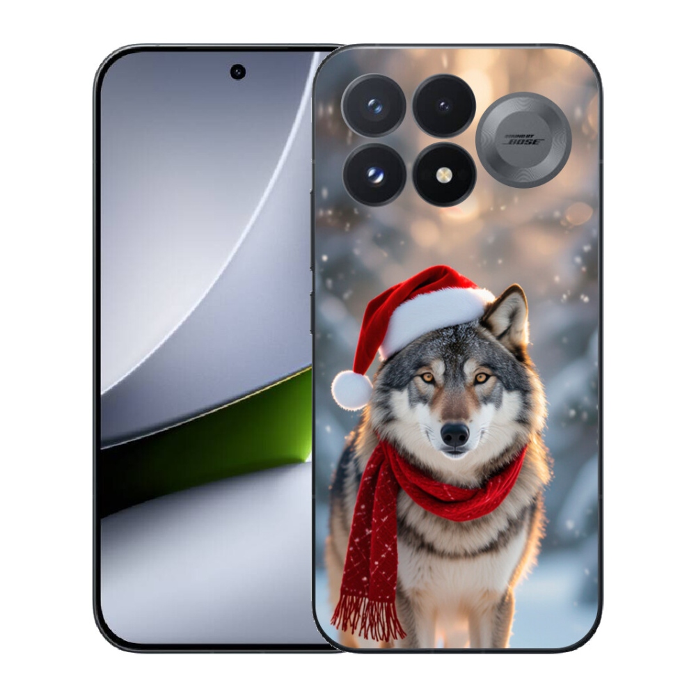 Gélový kryt mmCase na Xiaomi Poco F9 Pro 5G - vianočný vlk