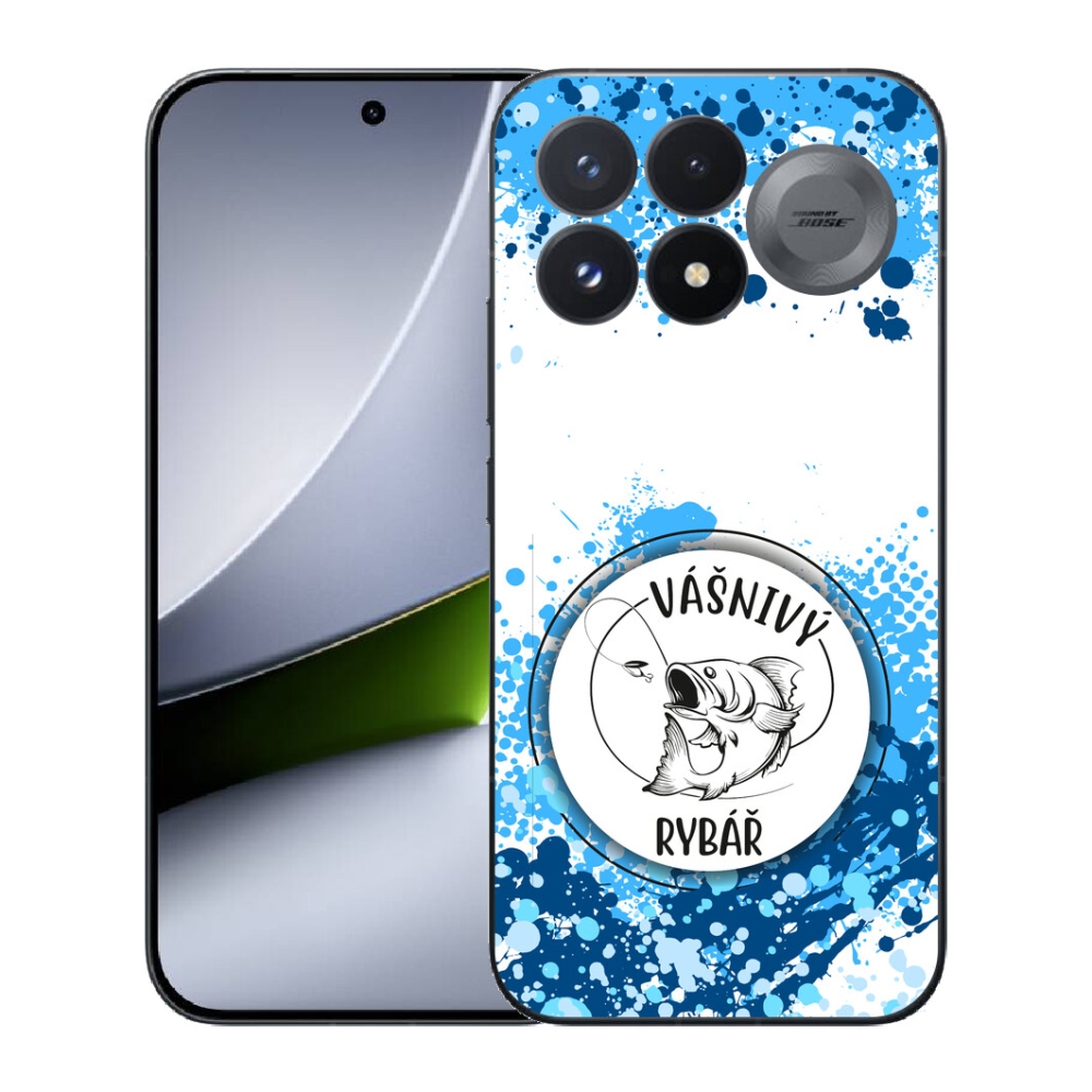 Gélový kryt mmCase na Xiaomi Poco F9 Pro 5G - vášnivý rybár biele pozadie