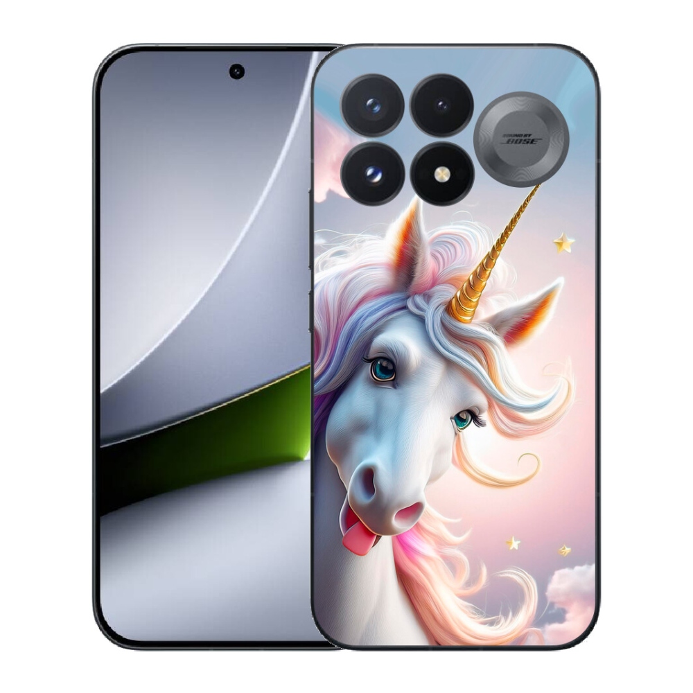 Gélový kryt mmCase na Xiaomi Poco F9 Pro 5G - veselý jednorožec