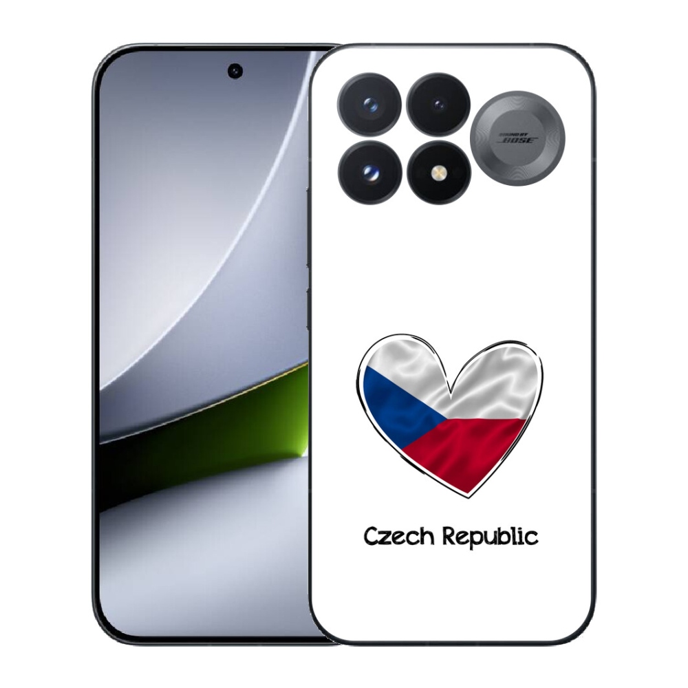 Gélový kryt mmCase na Xiaomi Poco F9 Pro 5G - vlajka srdca biele pozadie