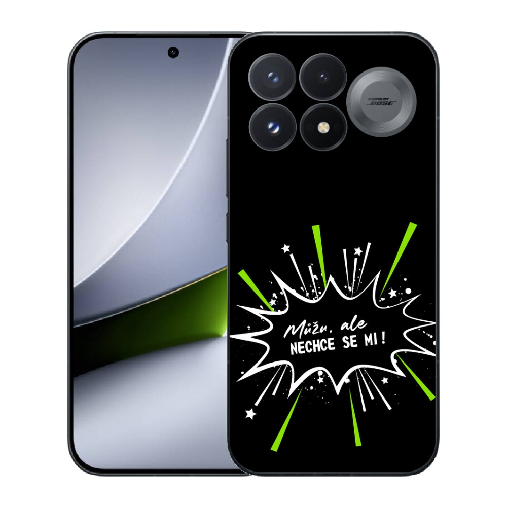 Gélový kryt mmCase na Xiaomi Poco F9 Pro 5G - vtipný text 11 čierne pozadie