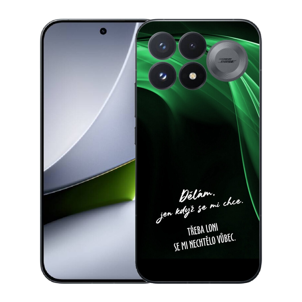 Gélový kryt mmCase na Xiaomi Poco F9 Pro 5G - vtipný text 12 čierne pozadie