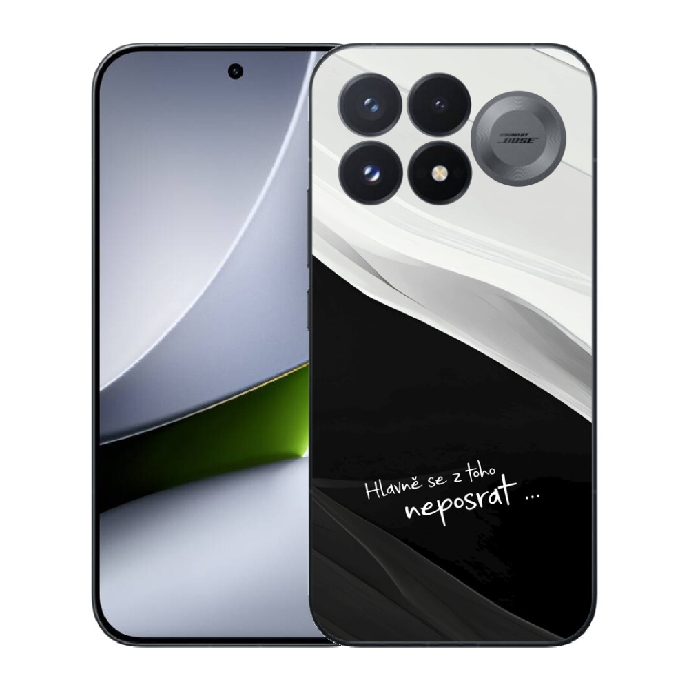 Gélový kryt mmCase na Xiaomi Poco F9 Pro 5G - vtipný text 13 čiernobiele pozadie