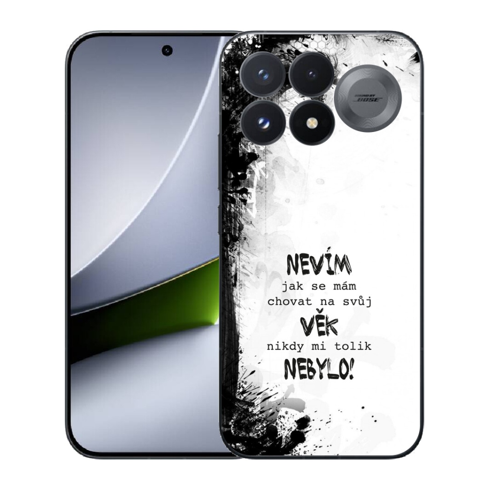 Gélový kryt mmCase na Xiaomi Poco F9 Pro 5G - vtipný text 14 biele pozadie