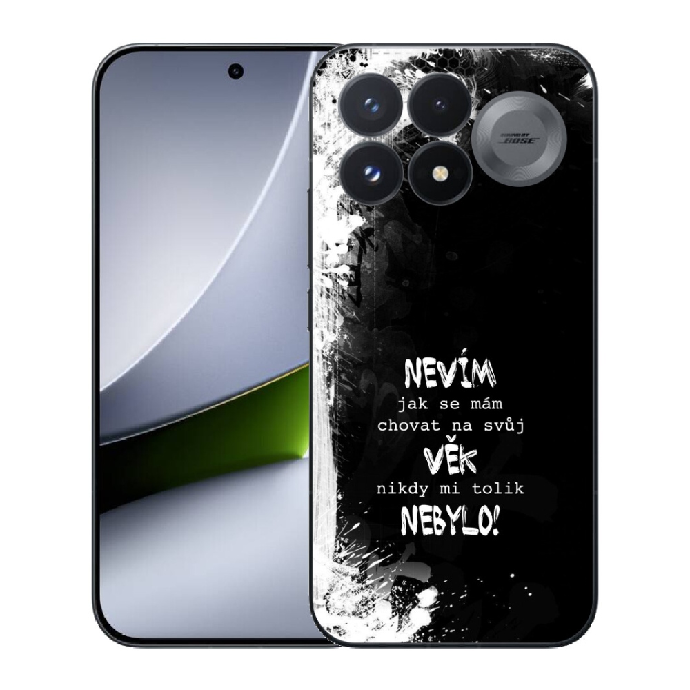 Gélový kryt mmCase na Xiaomi Poco F9 Pro 5G - vtipný text 14 čierne pozadie
