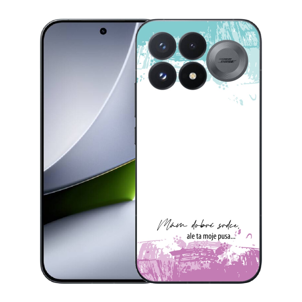 Gélový kryt mmCase na Xiaomi Poco F9 Pro 5G - vtipný text 3 biele pozadie