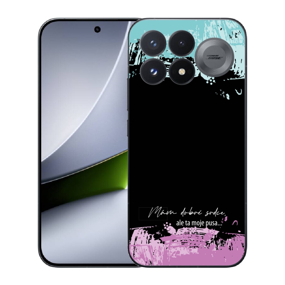 Gélový kryt mmCase na Xiaomi Poco F9 Pro 5G - vtipný text 3 čierne pozadie