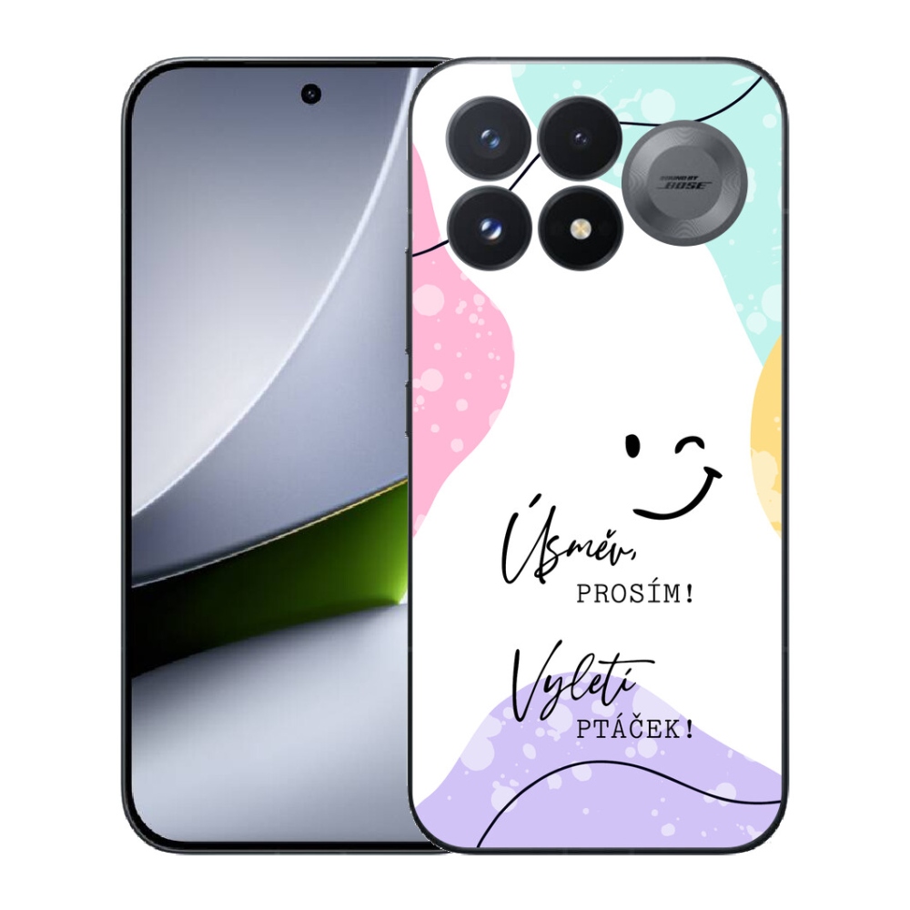 Gélový kryt mmCase na Xiaomi Poco F9 Pro 5G - vtipný text 4 biele pozadie
