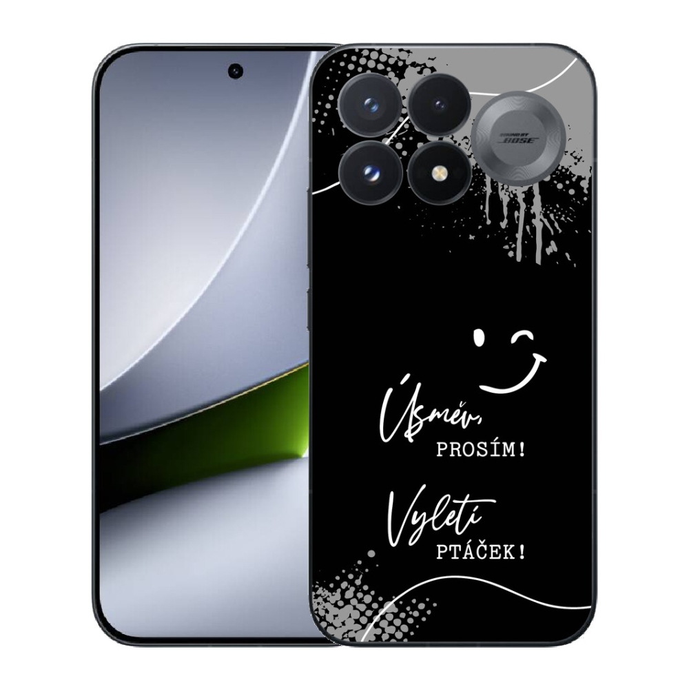 Gélový kryt mmCase na Xiaomi Poco F9 Pro 5G - vtipný text 4 čierne pozadie