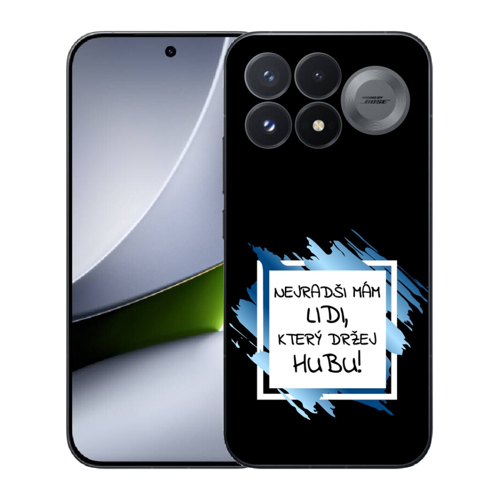 Gélový kryt mmCase na Xiaomi Poco F9 Pro 5G - vtipný text 7 bieločierne pozadie