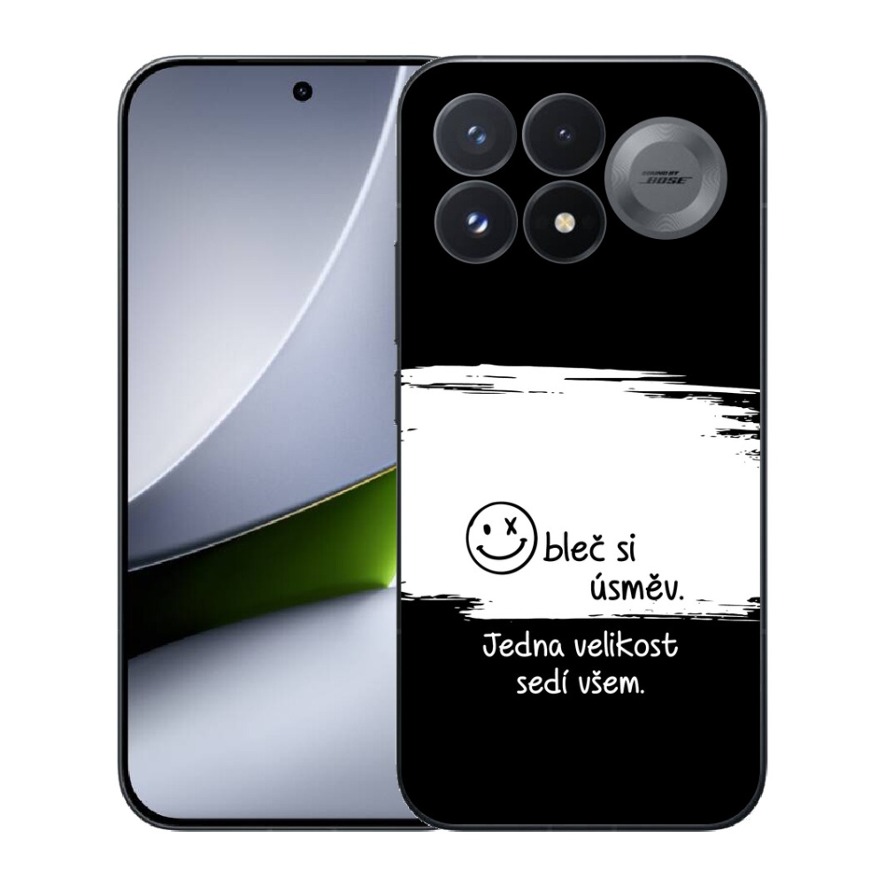 Gélový kryt mmCase na Xiaomi Poco F9 Pro 5G - vtipný text 8 bieločierne pozadie