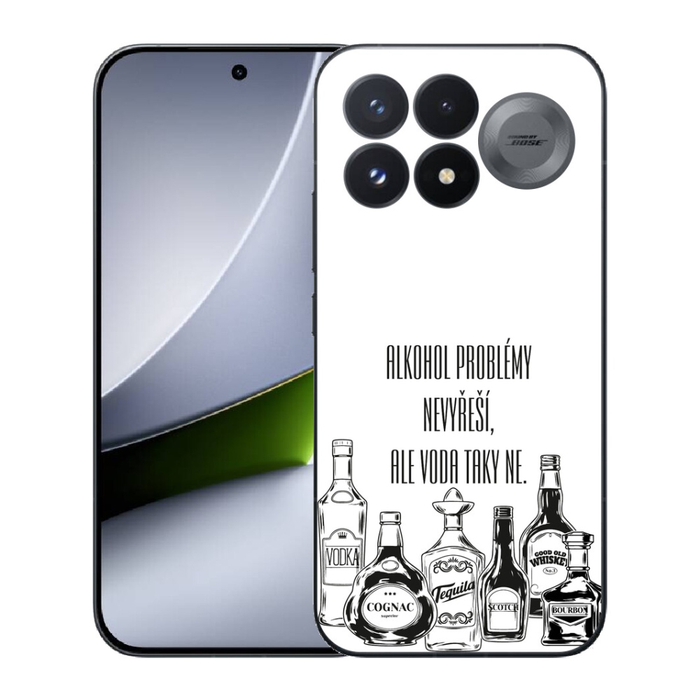 Gélový kryt mmCase na Xiaomi Poco F9 Pro 5G - vtipný text biele pozadie