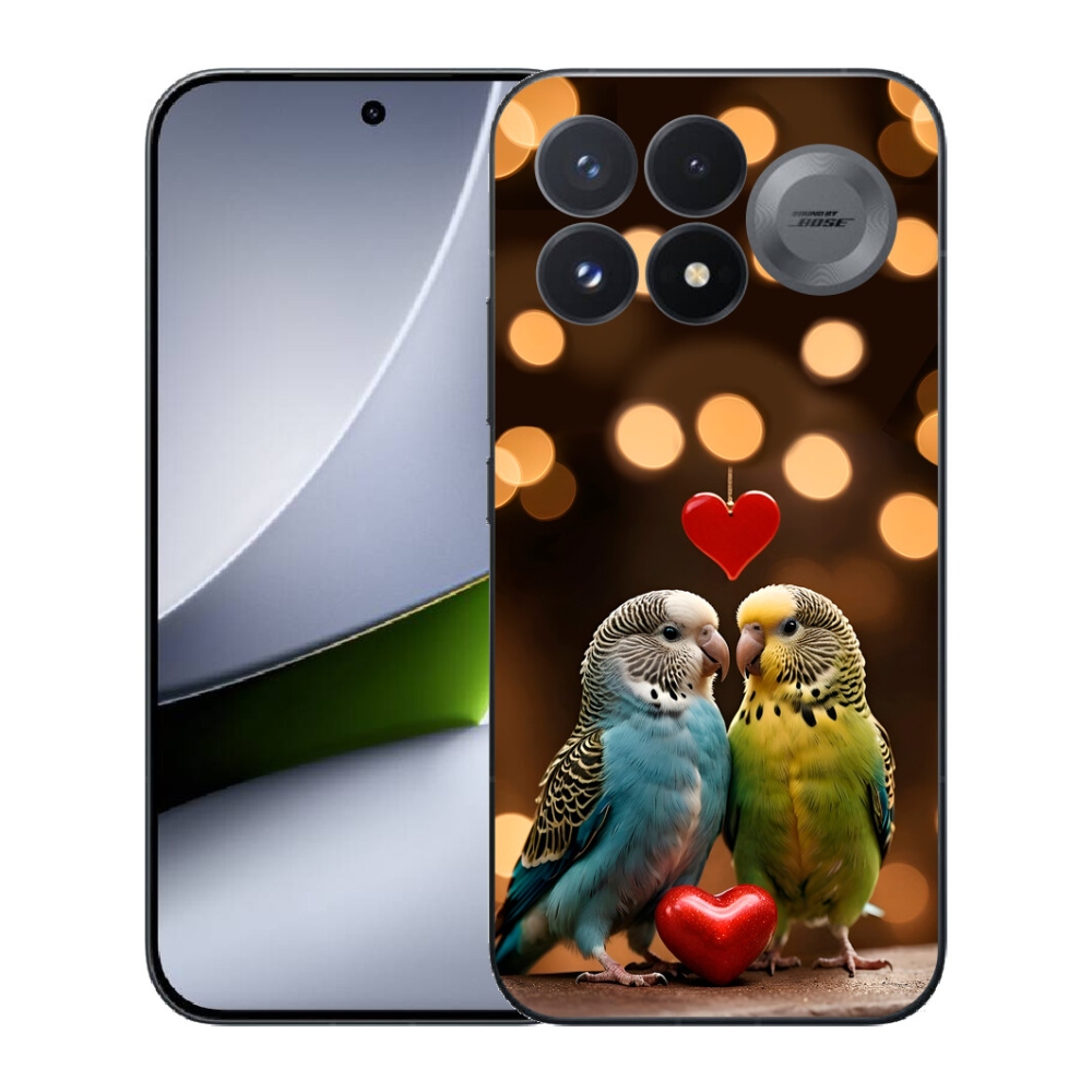 Gélový kryt mmCase na Xiaomi Poco F9 Pro 5G - zamilovaní papagáje