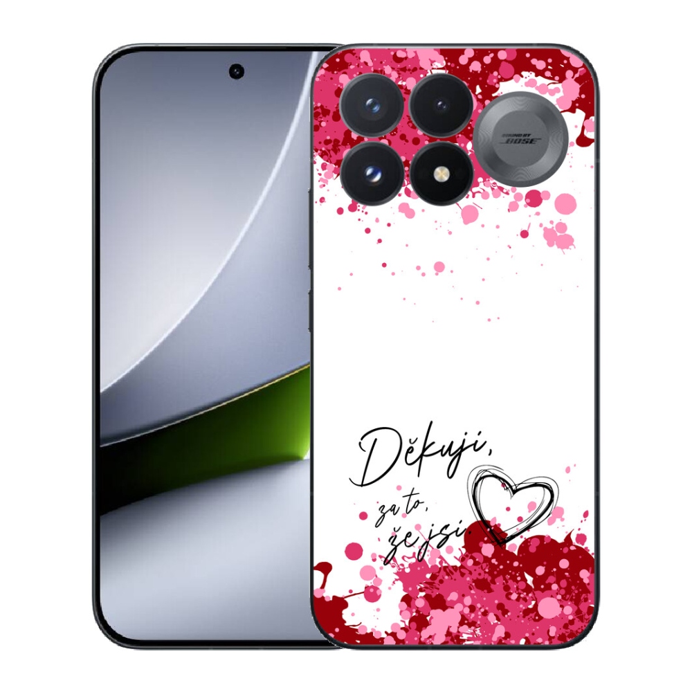 Gélový kryt mmCase na Xiaomi Poco F9 Pro 5G - zamilovaný text 2 biele pozadie