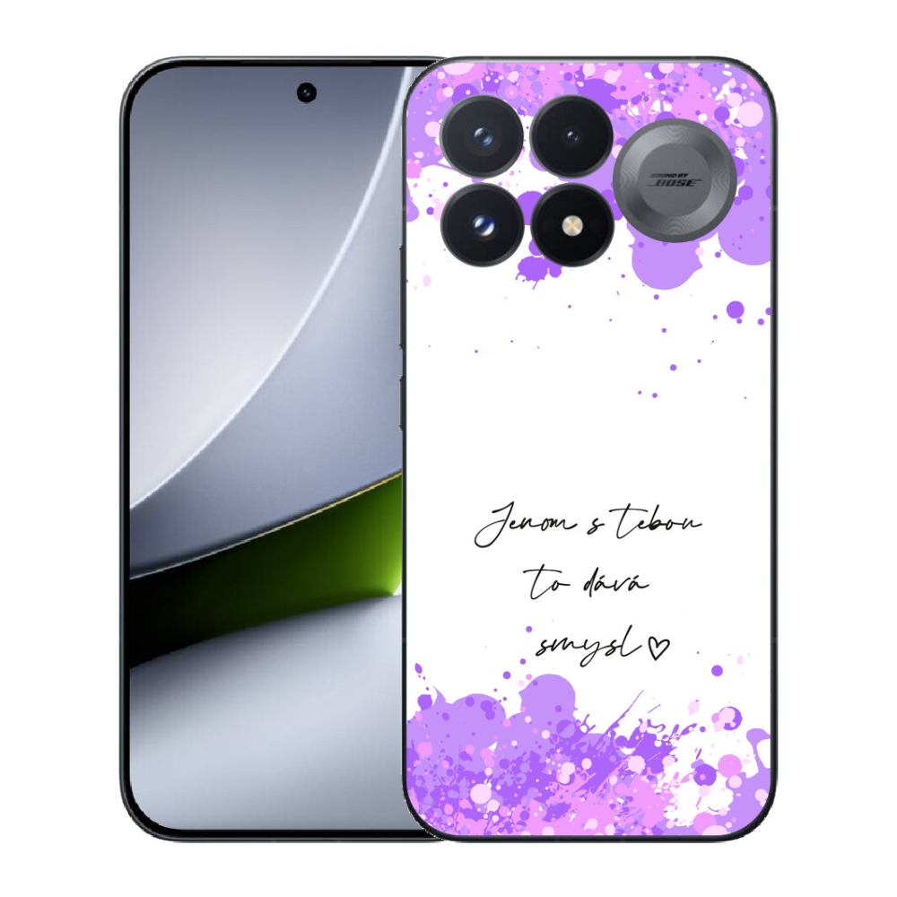 Gélový kryt mmCase na Xiaomi Poco F9 Pro 5G - zamilovaný text biele pozadie