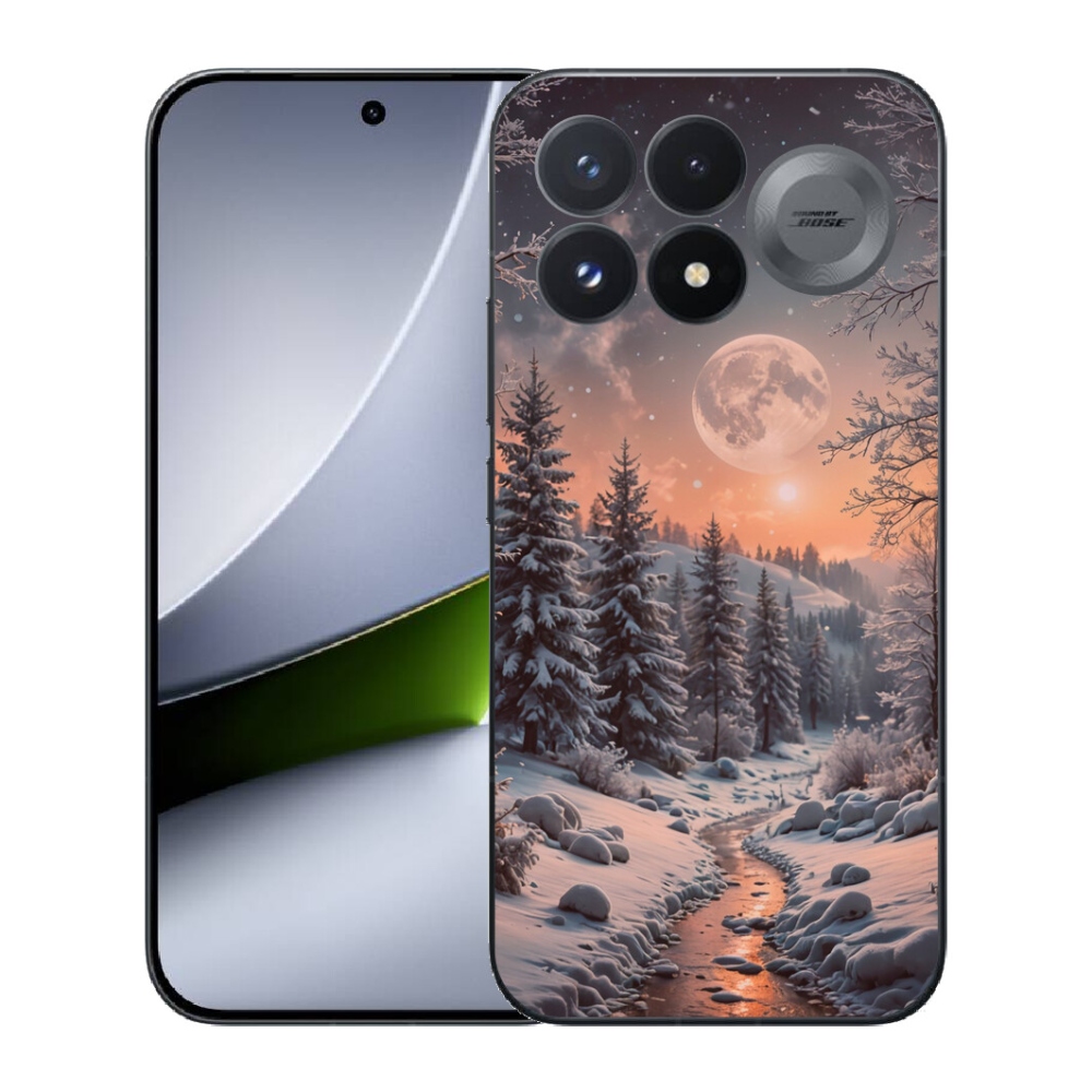 Gélový kryt mmCase na Xiaomi Poco F9 Pro 5G - zimná krajina 2
