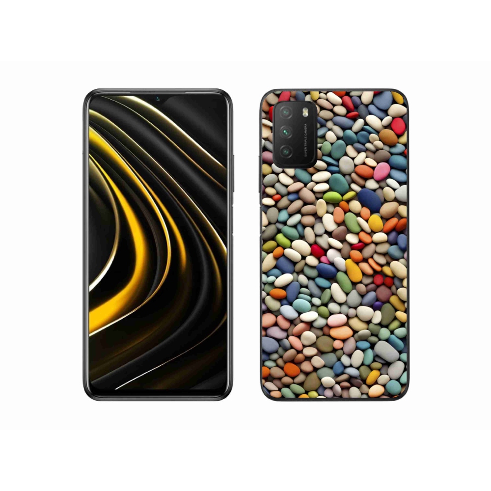 Gélový kryt mmCase na Xiaomi Poco M3 - farebné kamienky 2