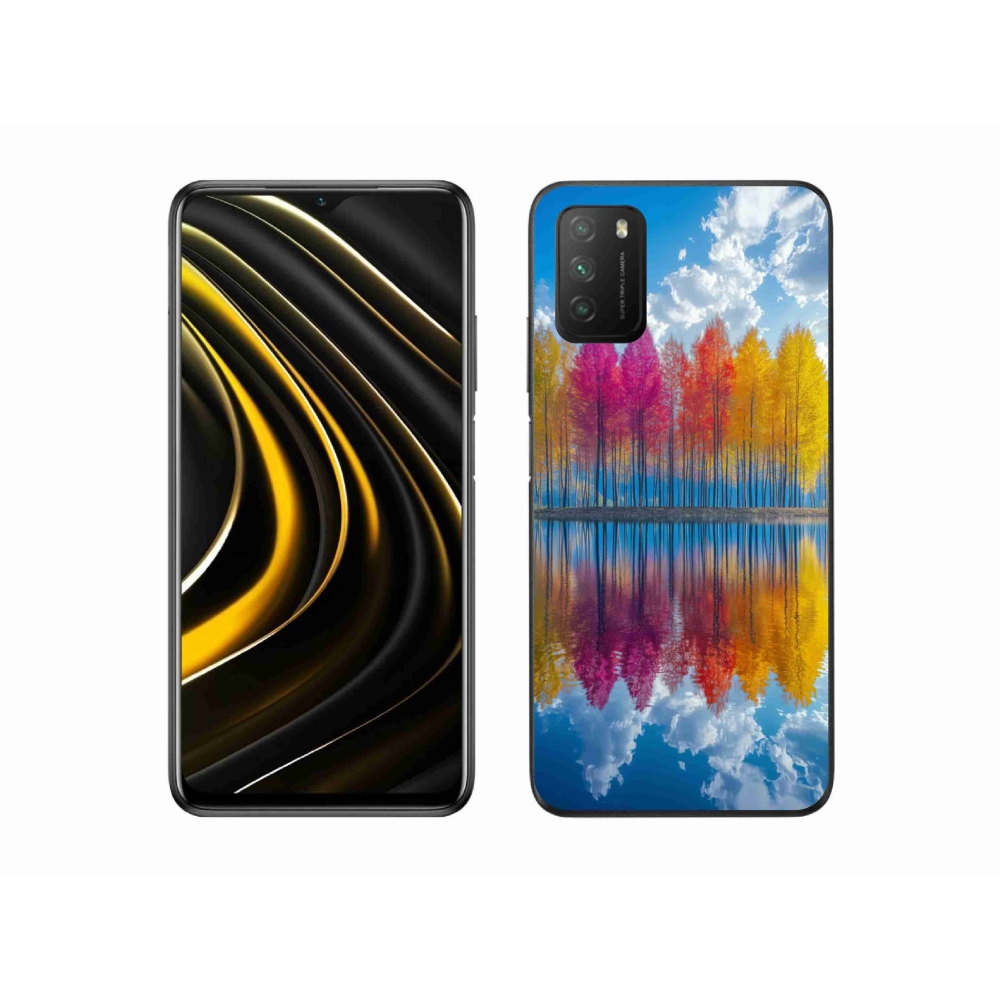Gélový kryt mmCase na Xiaomi Poco M3 - farebné stromy