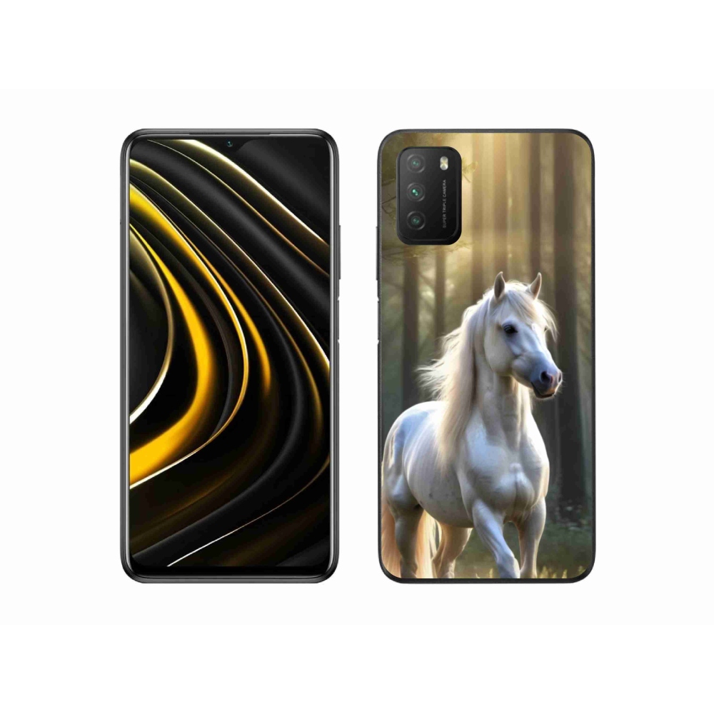 Gélový kryt mmCase na Xiaomi Poco M3 - biely kôň 3