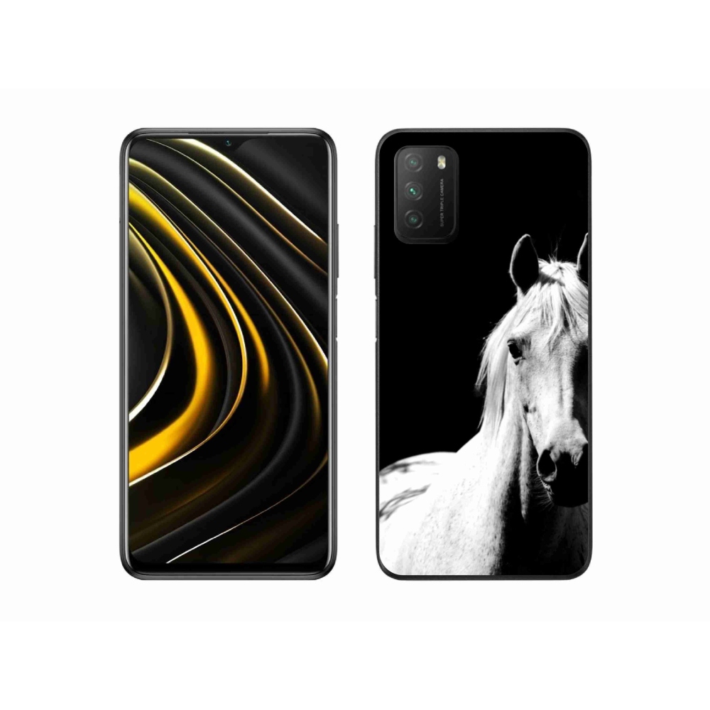 Gélový kryt mmCase na Xiaomi Poco M3 - biely kôň 5